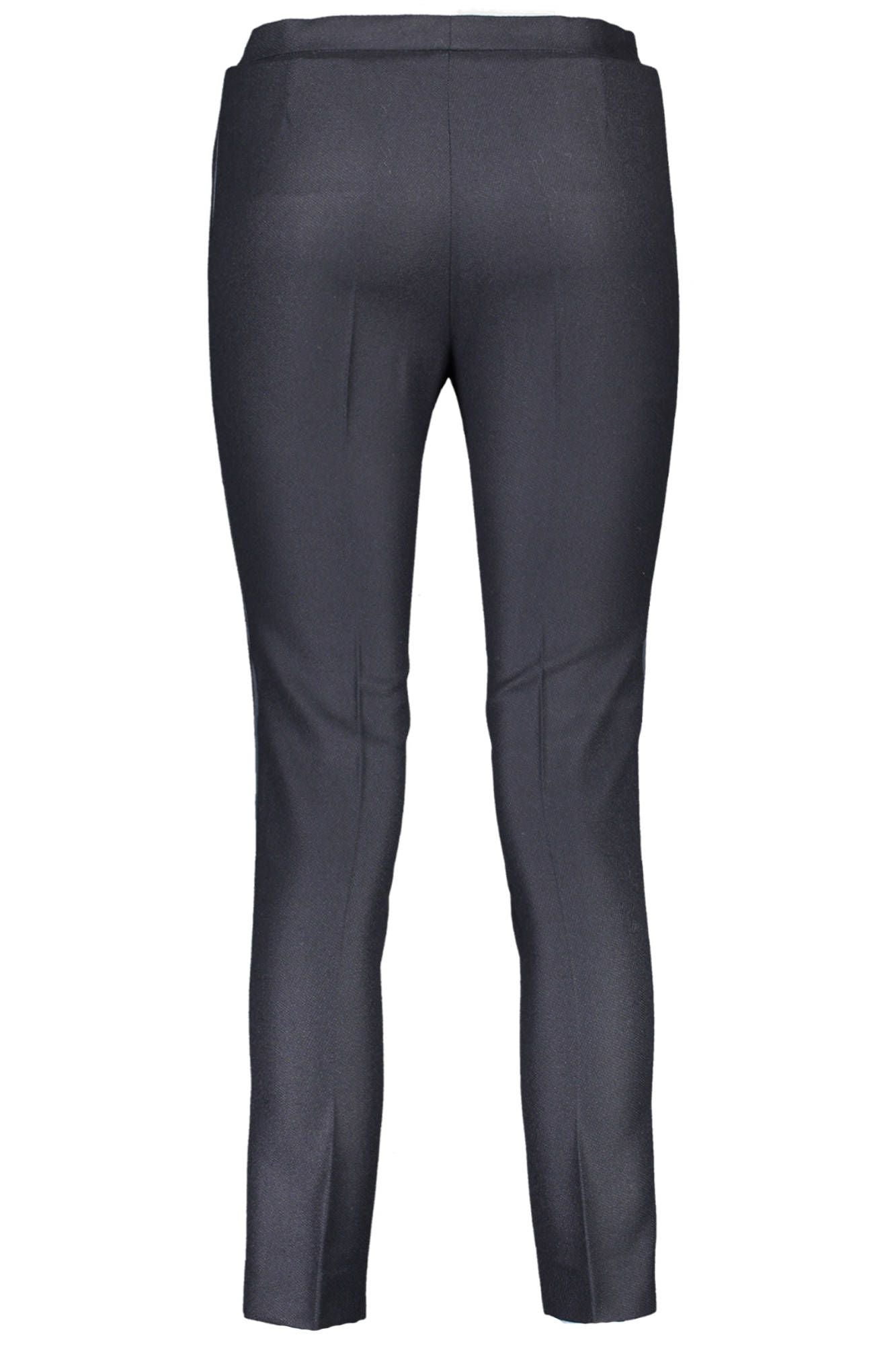 Blue Wool Women Pant