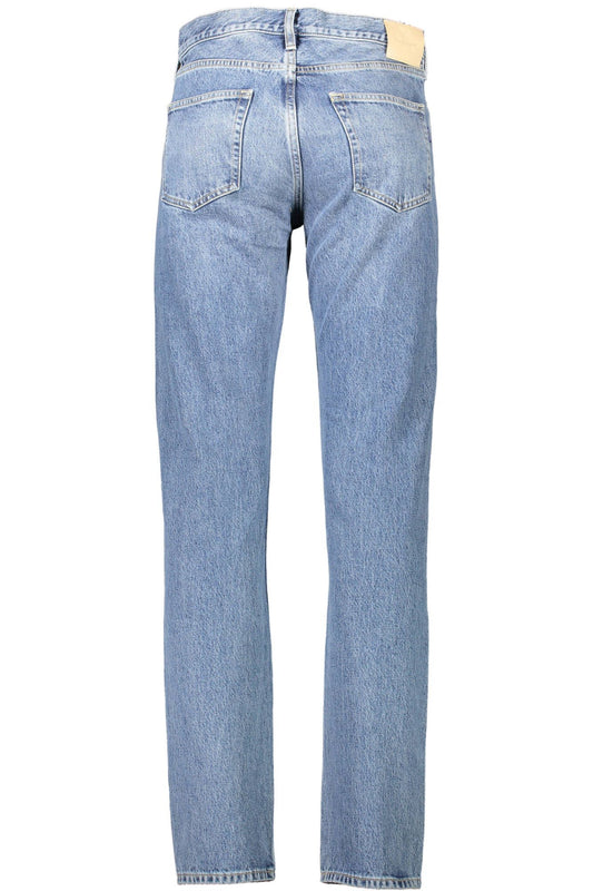 Light Blue Cotton Men Jeans