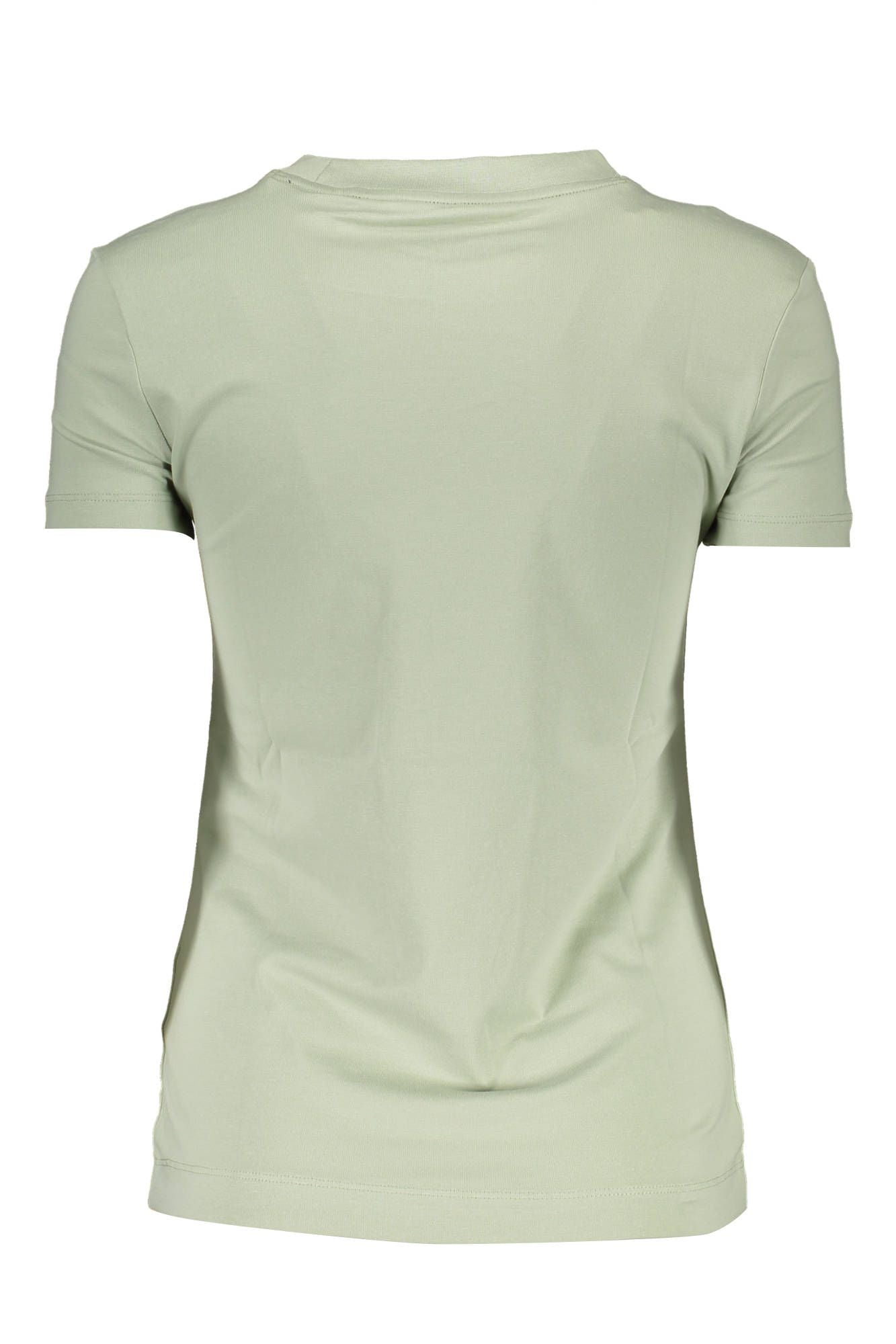 Green Cotton Women T-Shirt
