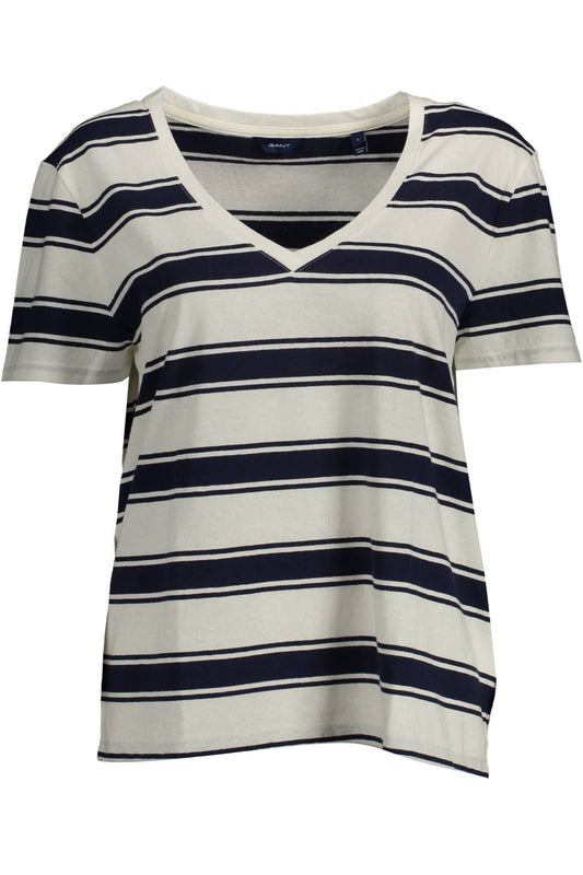 Chic V-Neck Tee with Contrasting Details