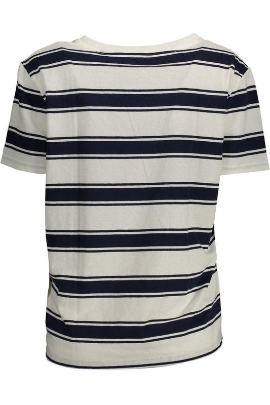 Chic V-Neck Tee with Contrasting Details