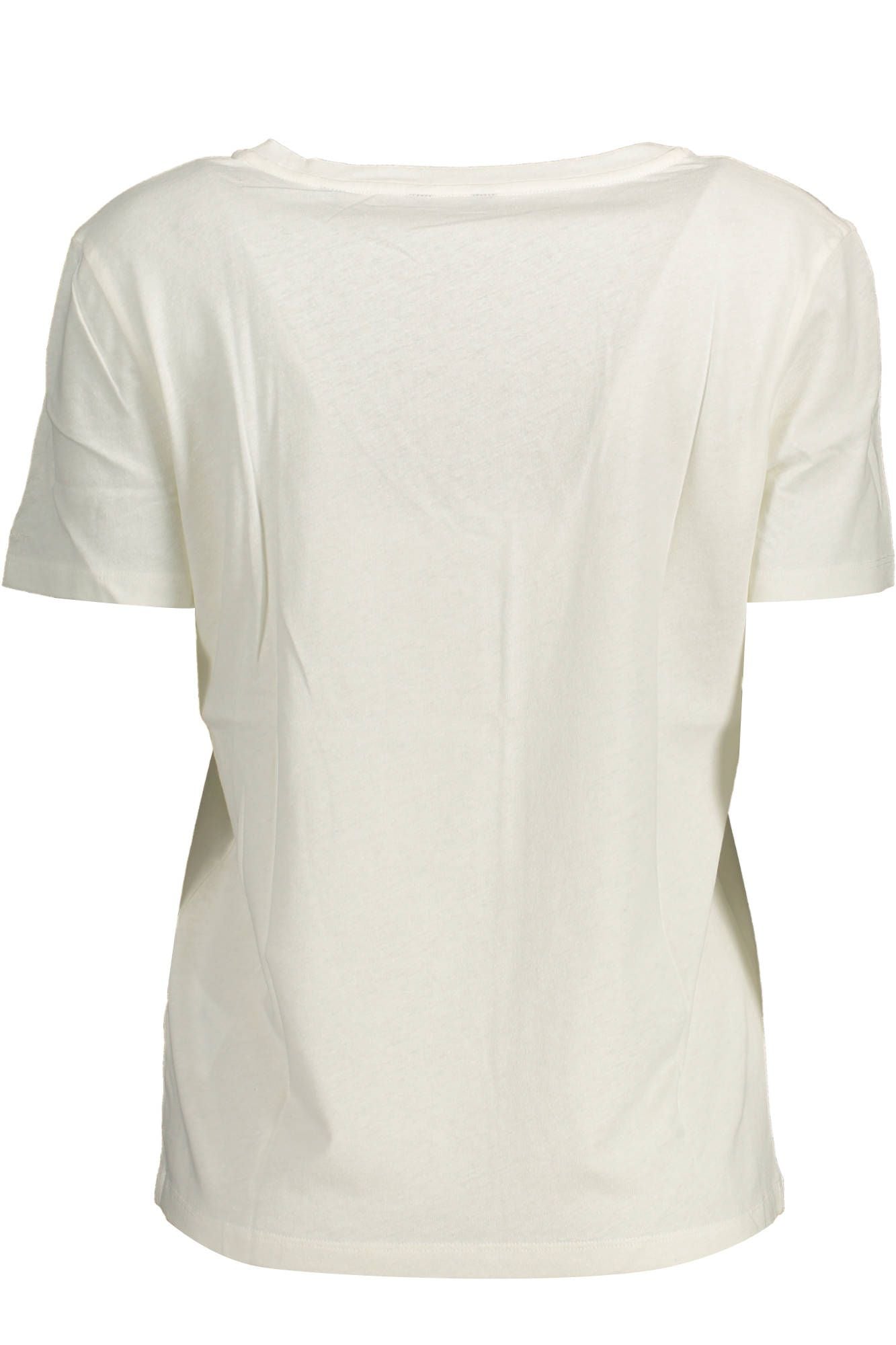 White Cotton Women T-Shirt