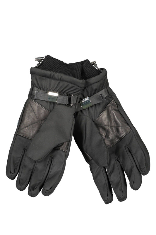 Black Polyester Men Glove