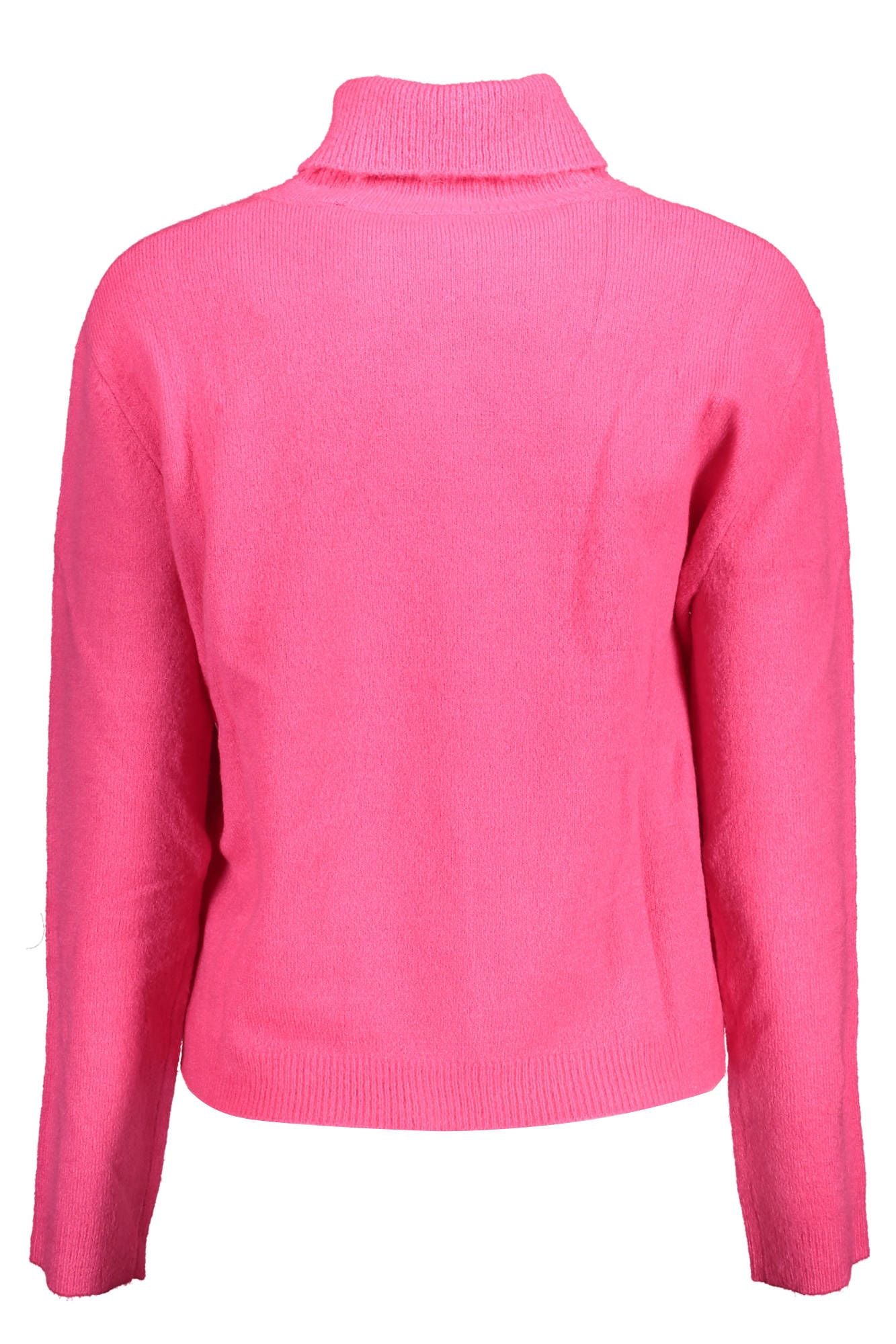 Pink Acrylic Women Sweater