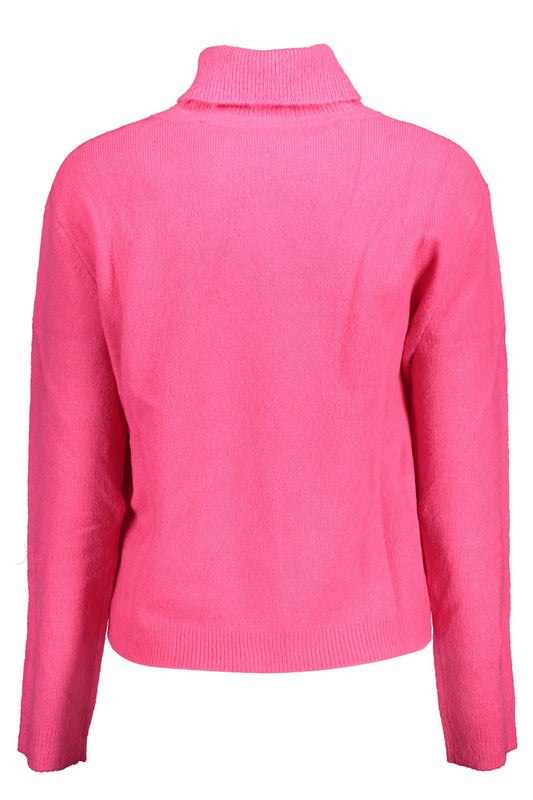 Pink Acrylic Women Sweater