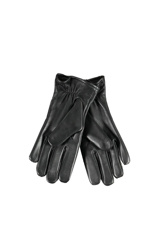 Black Leather Men Glove