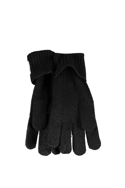 Black Wool Men Glove