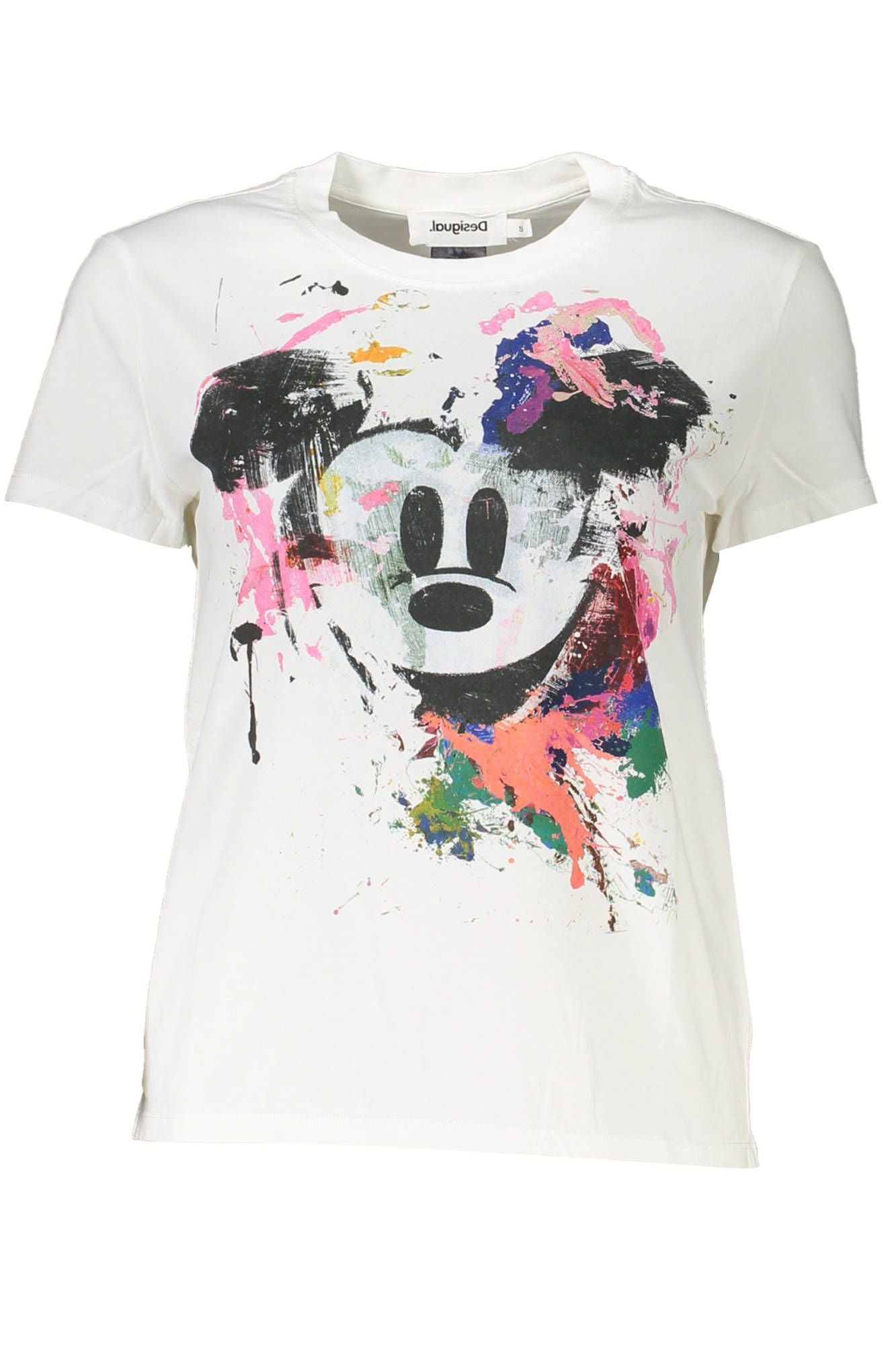 White Cotton Women T-Shirt