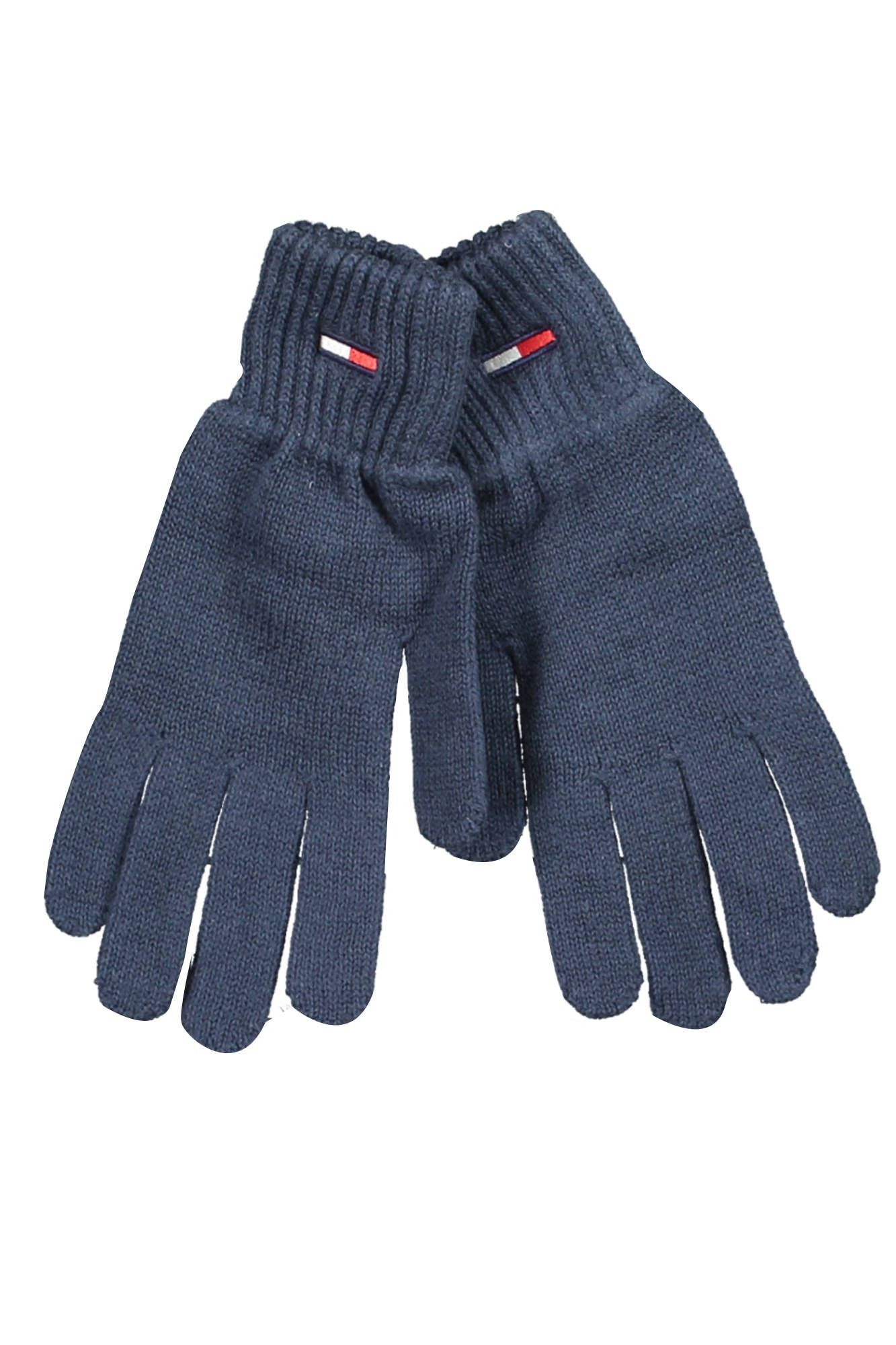 Blue Cotton Men Glove