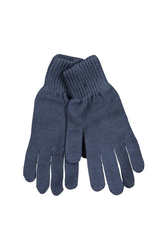 Blue Cotton Men Glove
