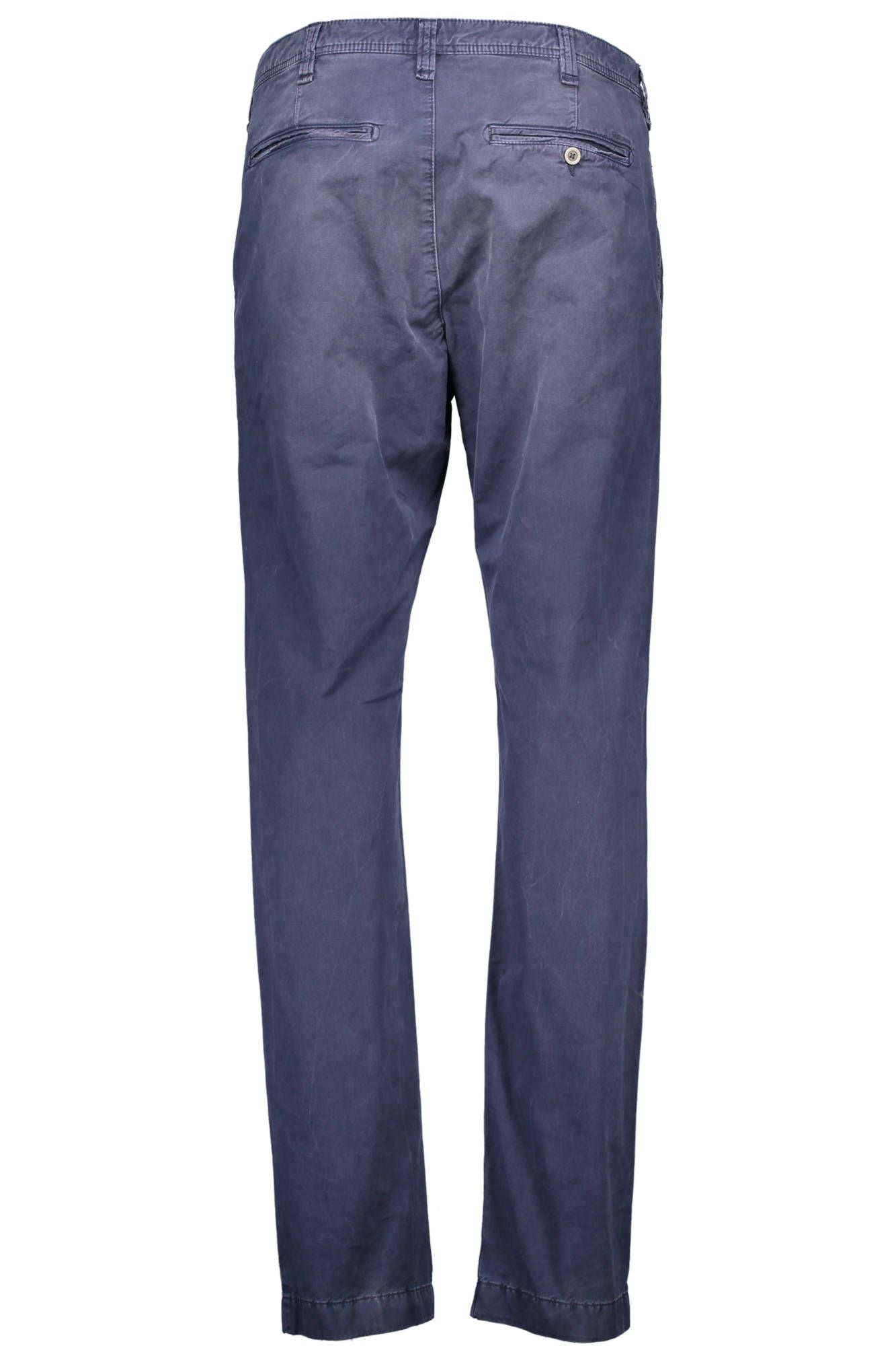 Blue Cotton Men Pant