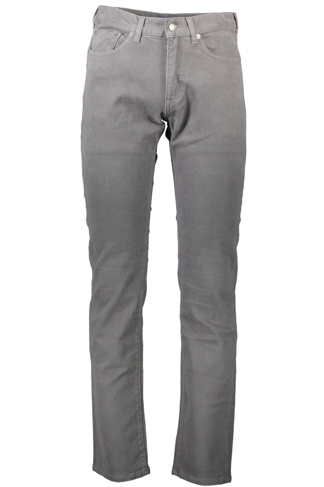 Gray Cotton Mens Trousers