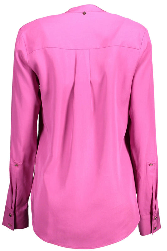 Pink Lyocell Women Shirt
