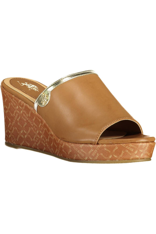 Brown Eco Suede Women Sandal