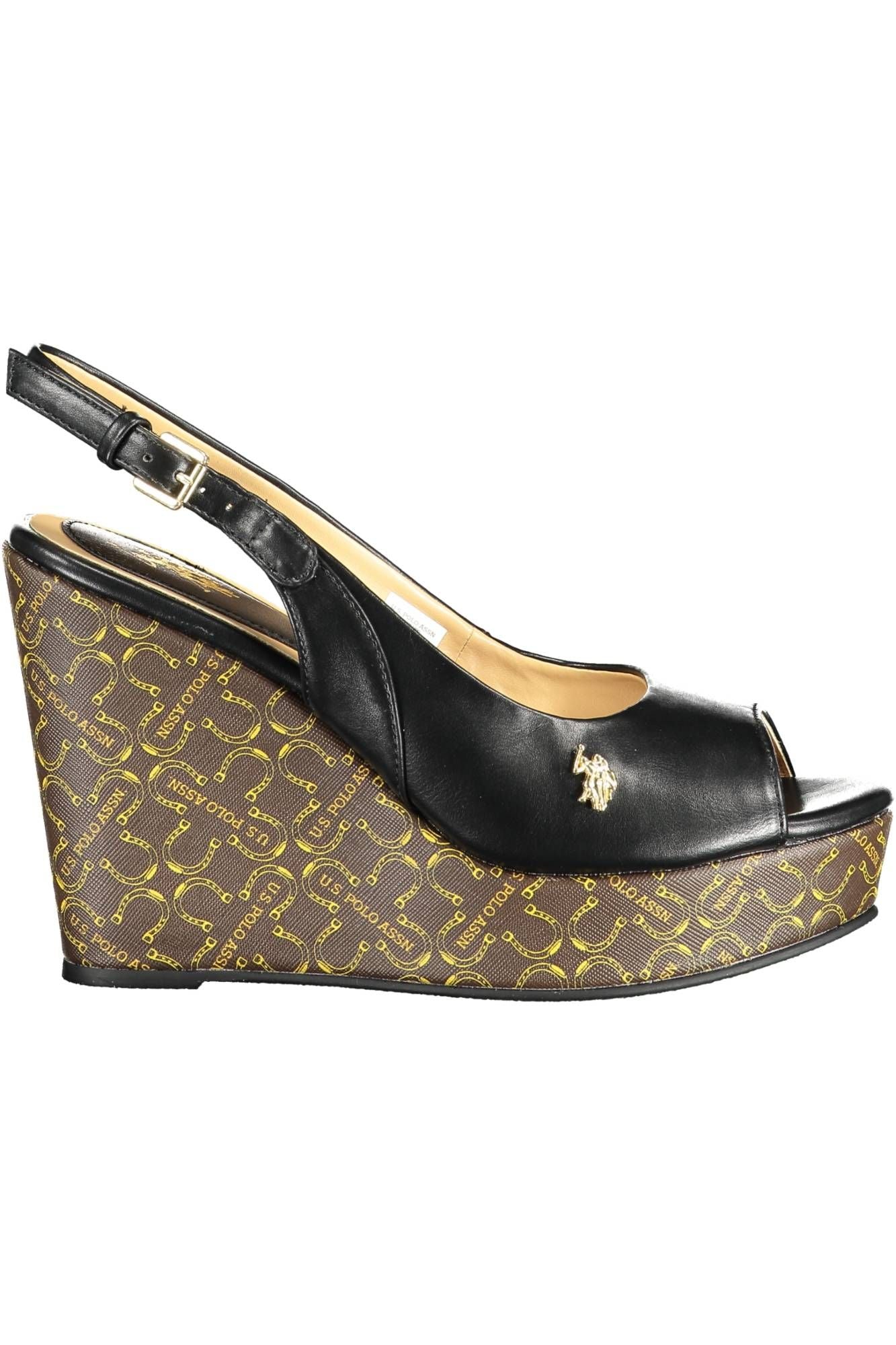 Black Eco Leather Women Sandal