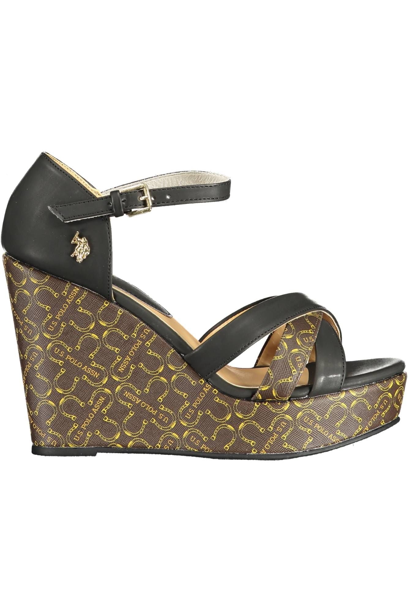 Black Eco Suede Women Sandal