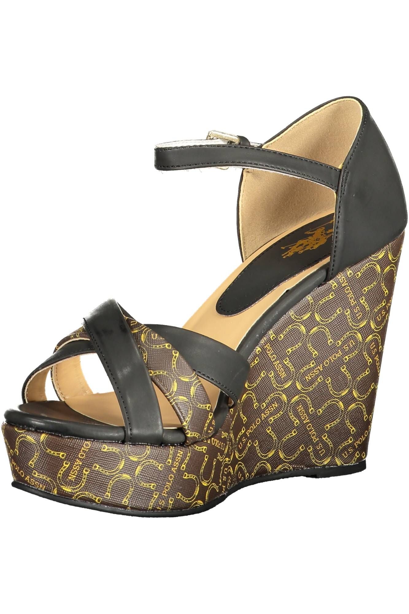 Black Eco Suede Women Sandal
