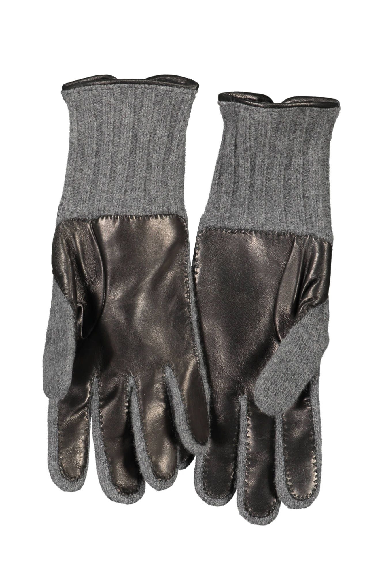 Gray Wool Men Glove