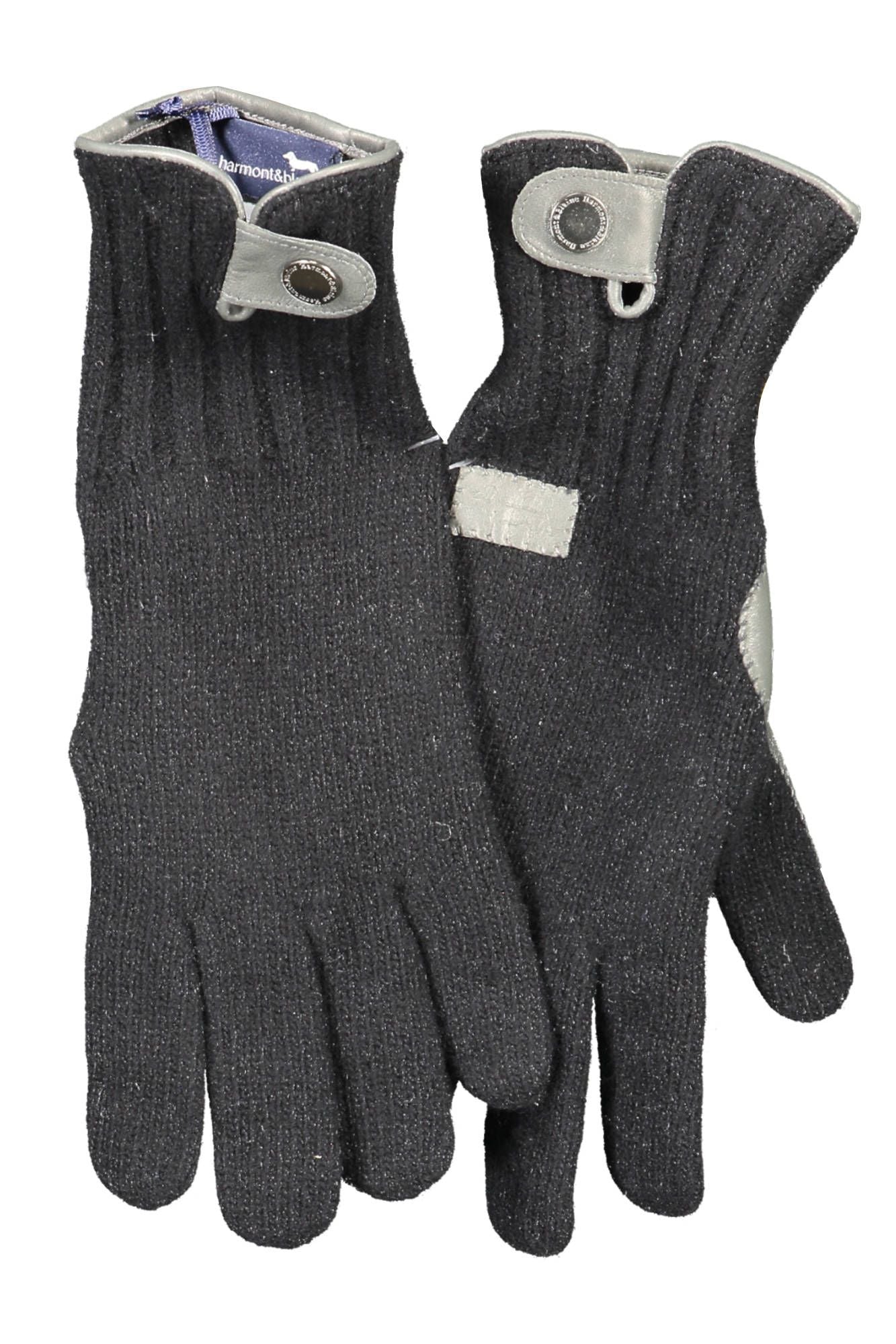Black Wool Men Glove
