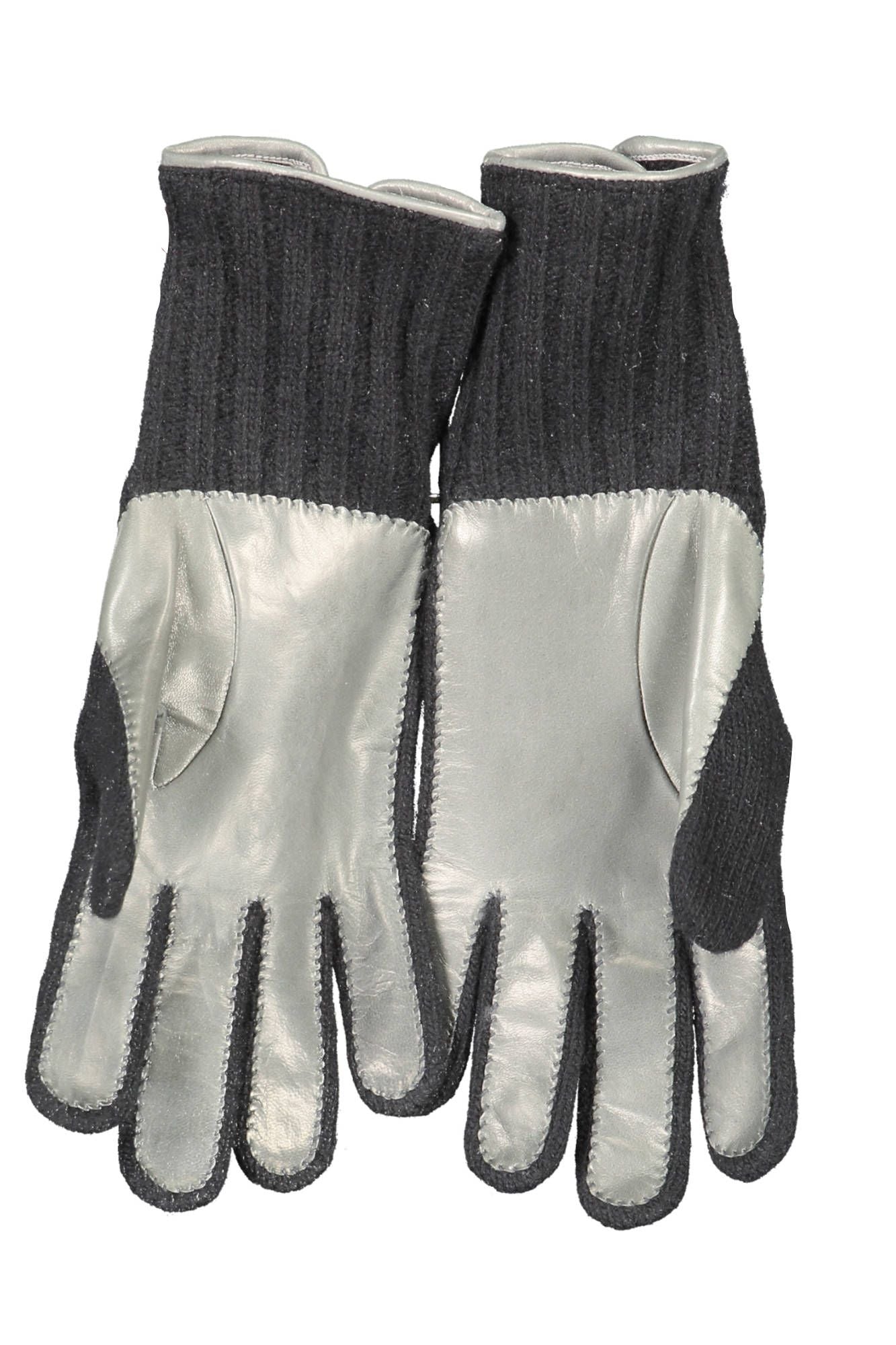 Black Wool Men Glove