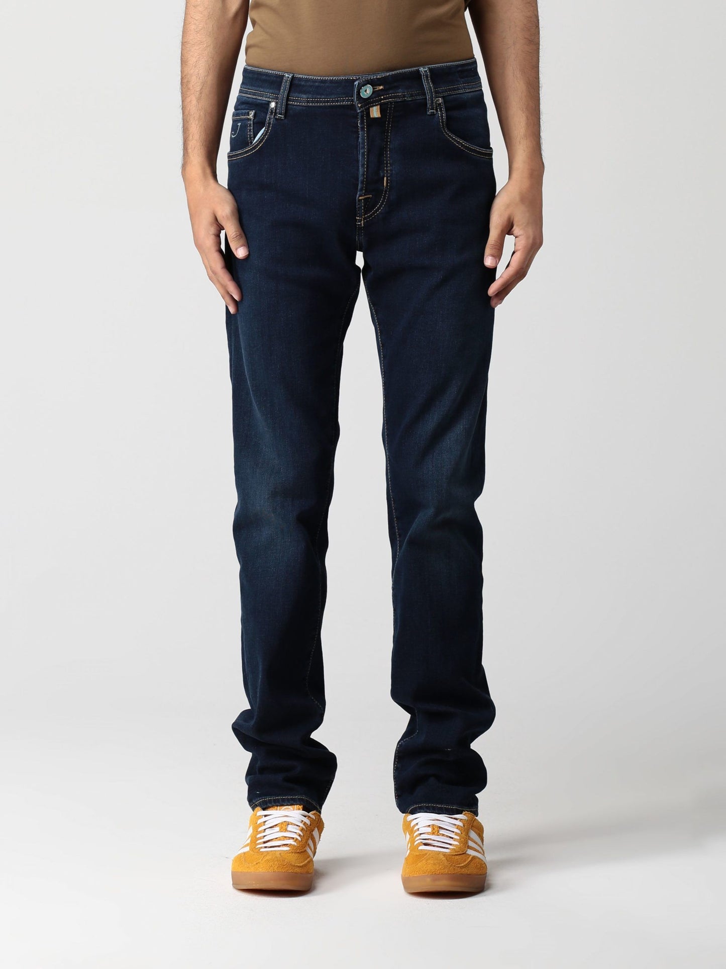 Blue Cotton Men Jeans