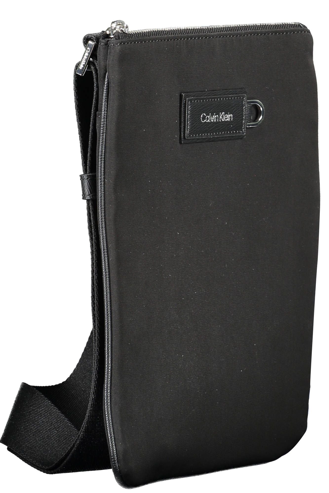 Black Polyester Men Shoulder Bag