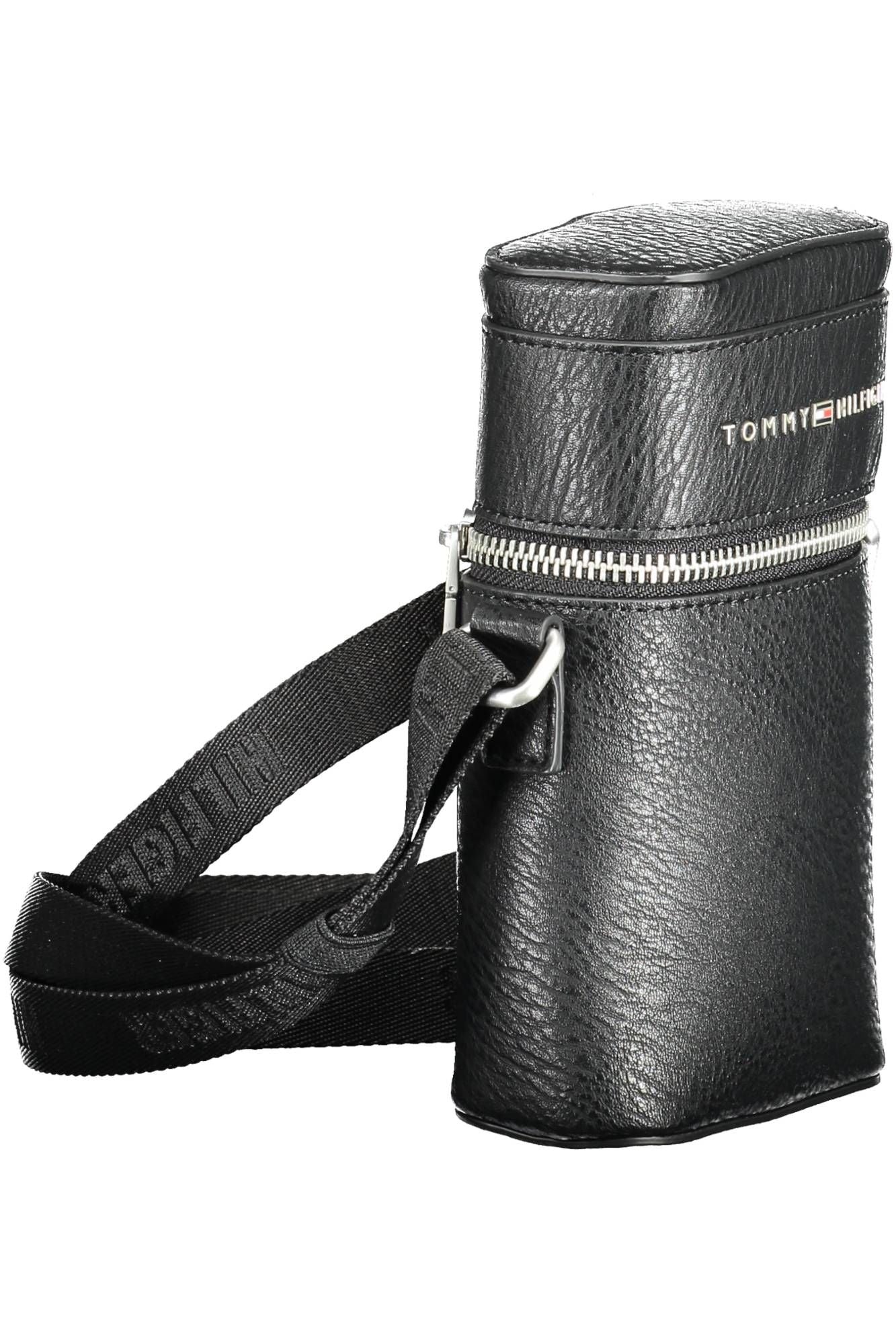 Black Polyethylene Men Shoulder Bag