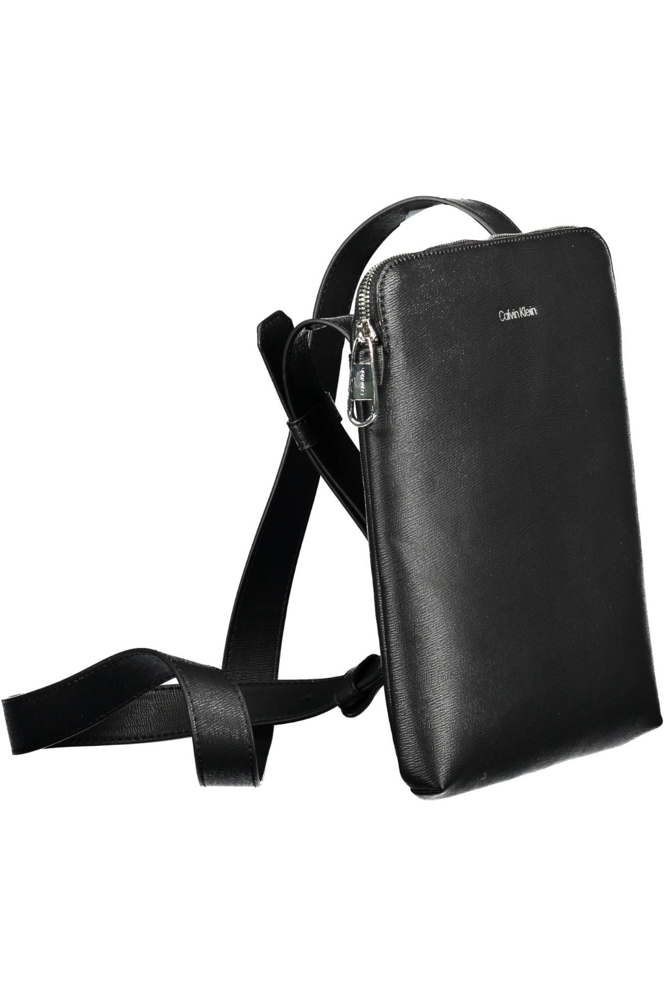 Black Polyester Men Shoulder Bag