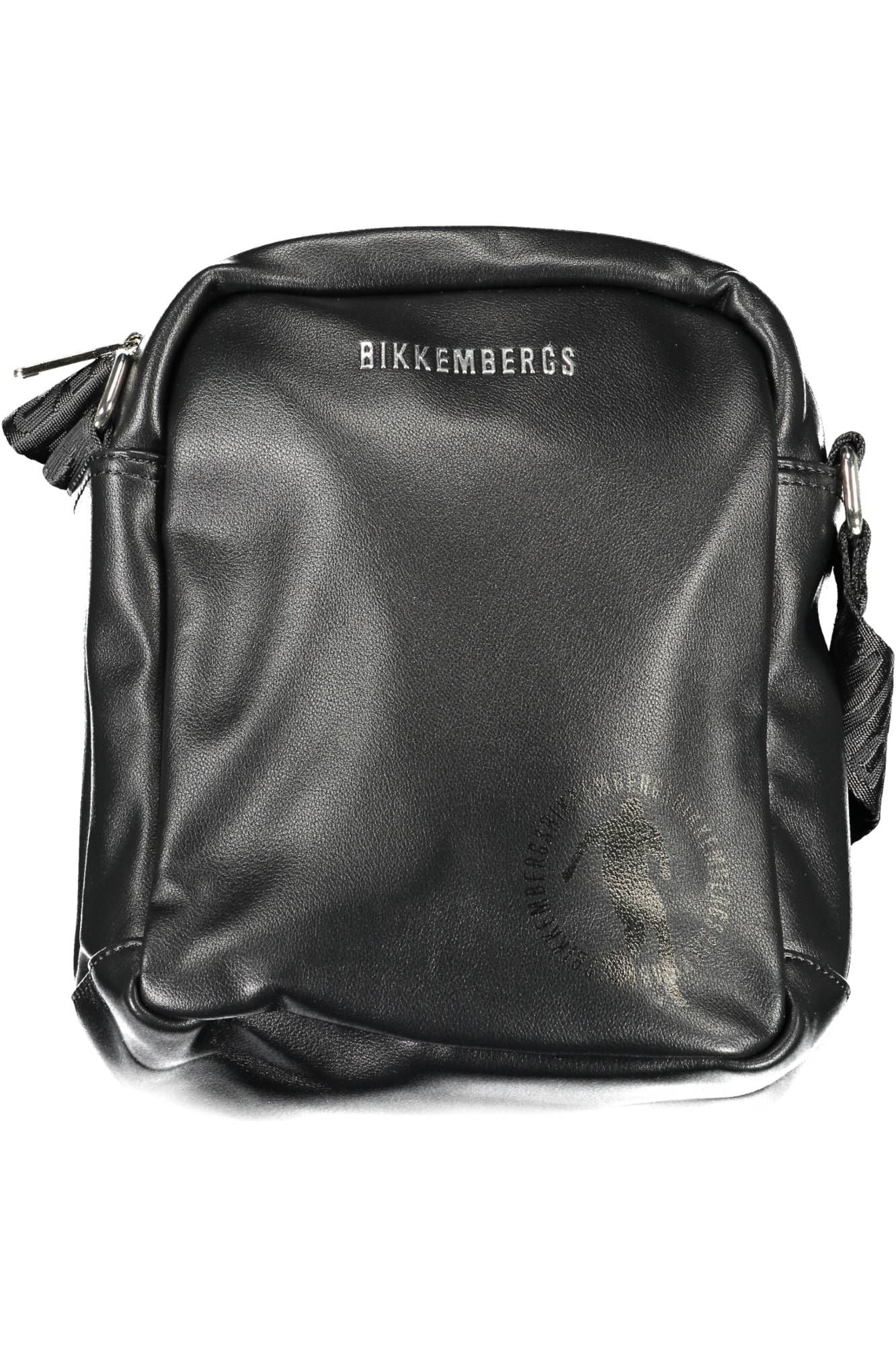 Black Polyethylene Men Shoulder Bag