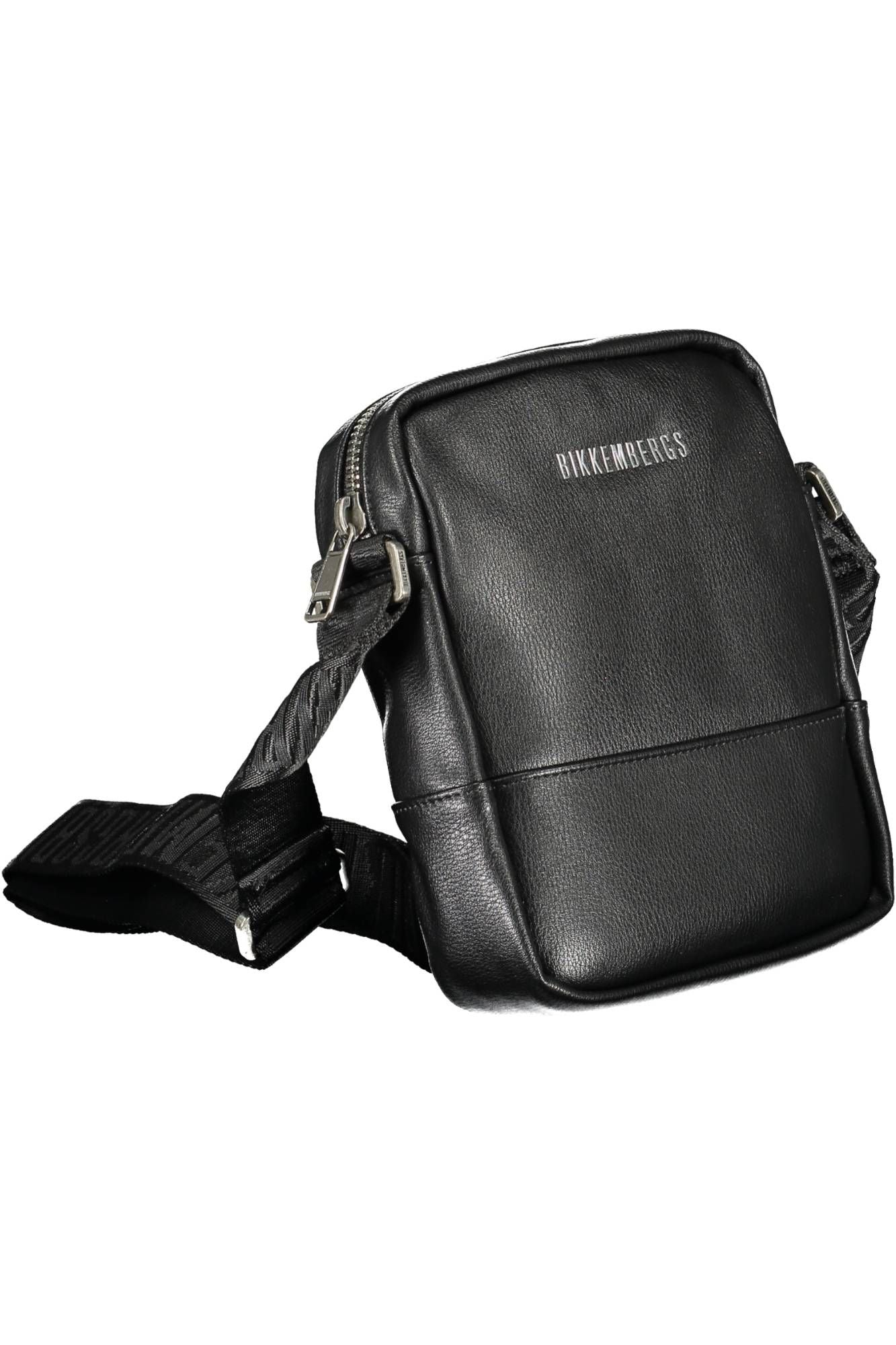 Black Polyethylene Men Shoulder Bag