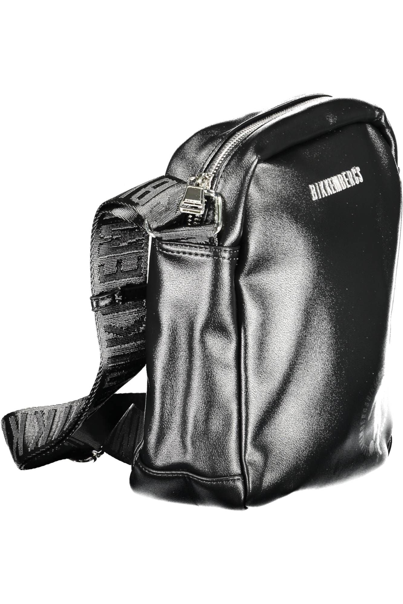 Black Polyethylene Men Shoulder Bag