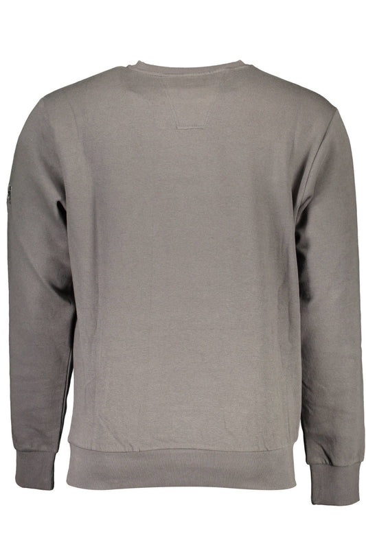 Gray Cotton Men Sweater