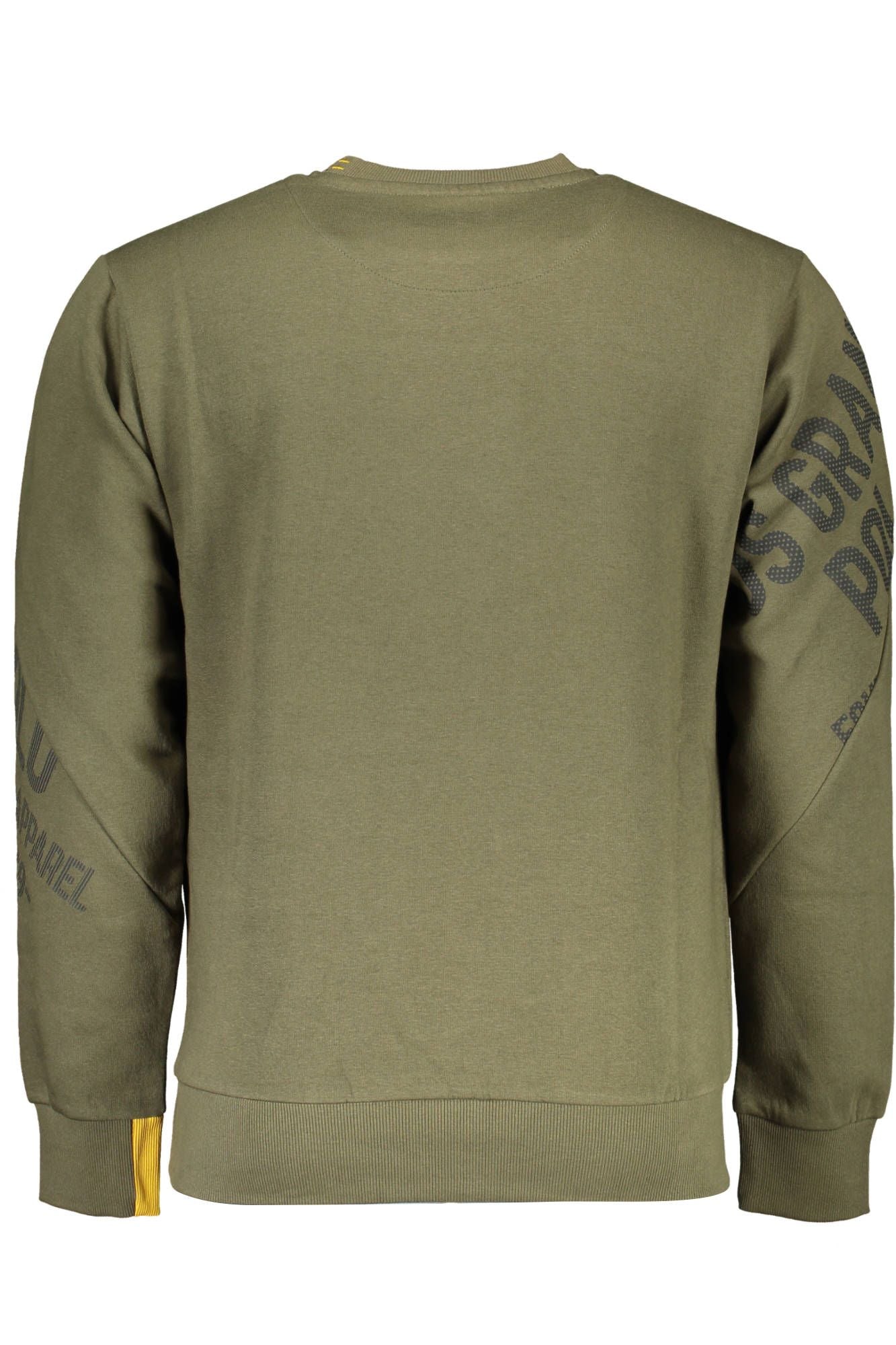 Green Cotton Men Sweater