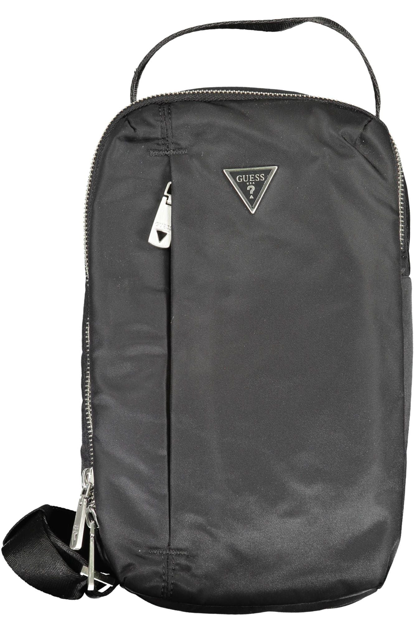 Black Polyamide Men Shoulder Bag