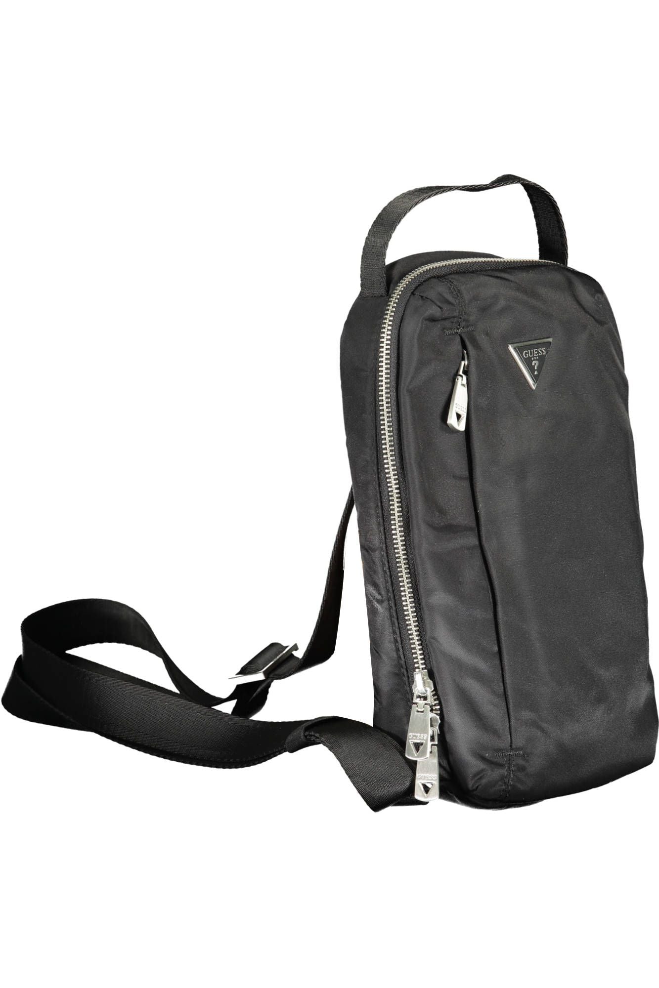 Black Polyamide Men Shoulder Bag
