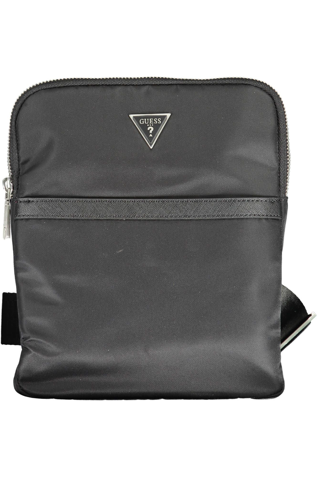 Black Polyamide Men Shoulder Bag
