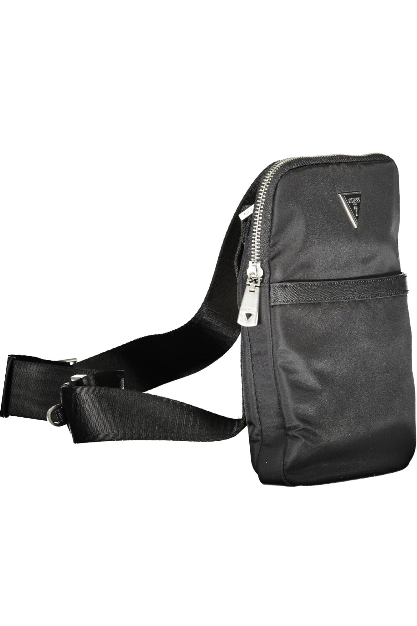 Black Polyamide Men Shoulder Bag