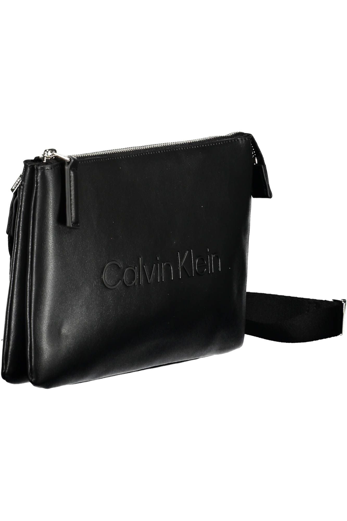 Black Polyester Men Shoulder Bag