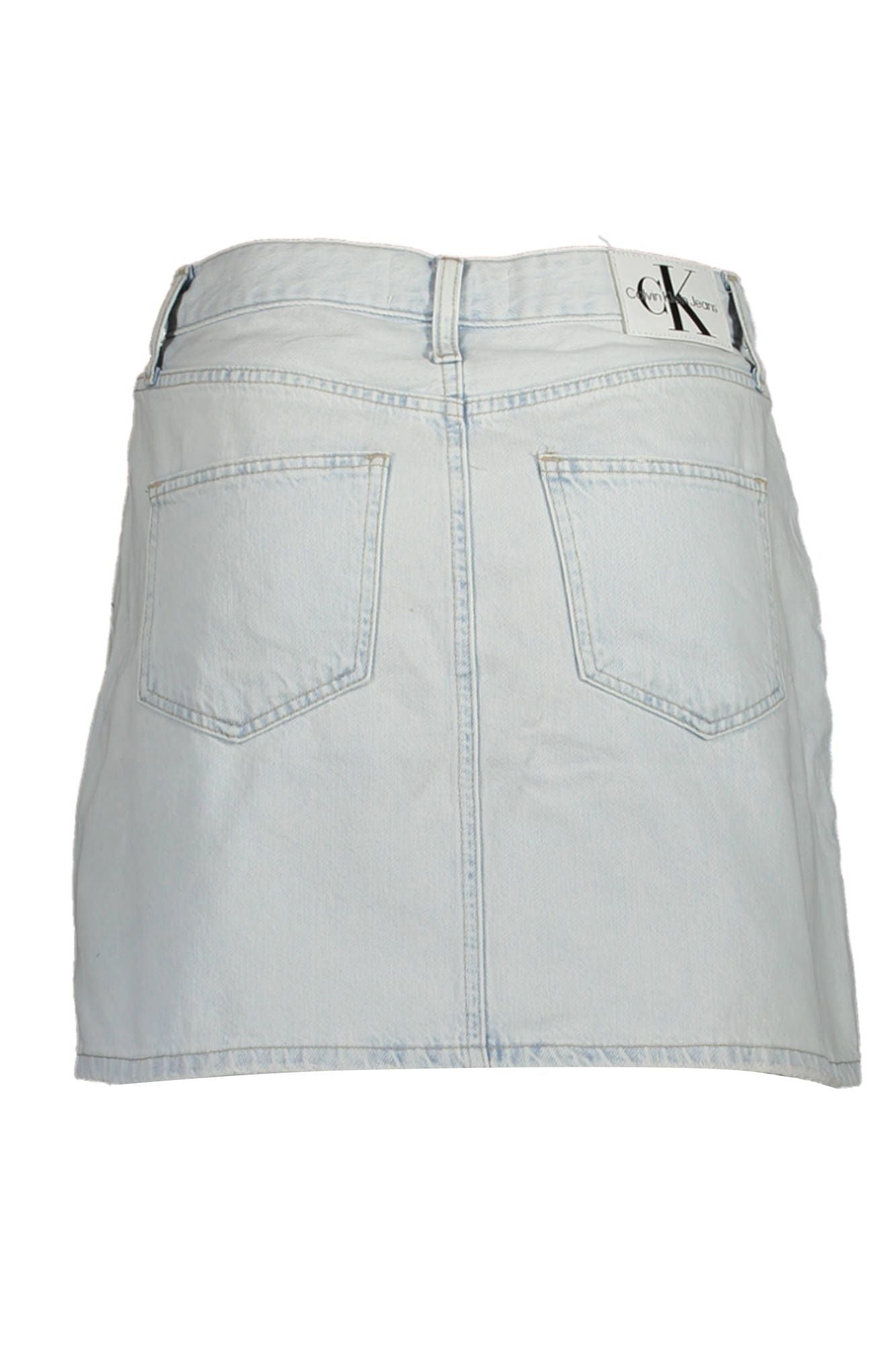 Light Blue Cotton Women Skirt