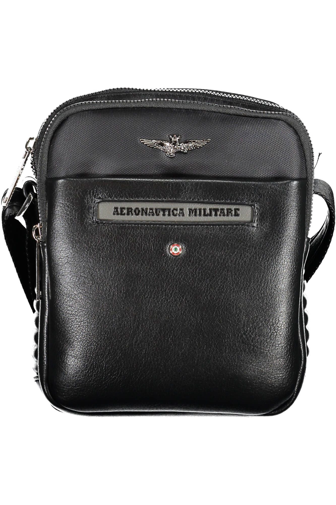 Black Polyester Men Shoulder Bag