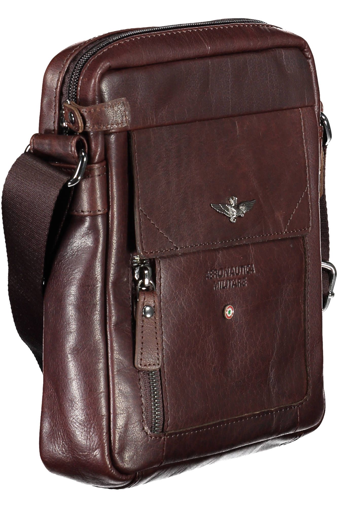 Brown Polyester Men Shoulder Bag