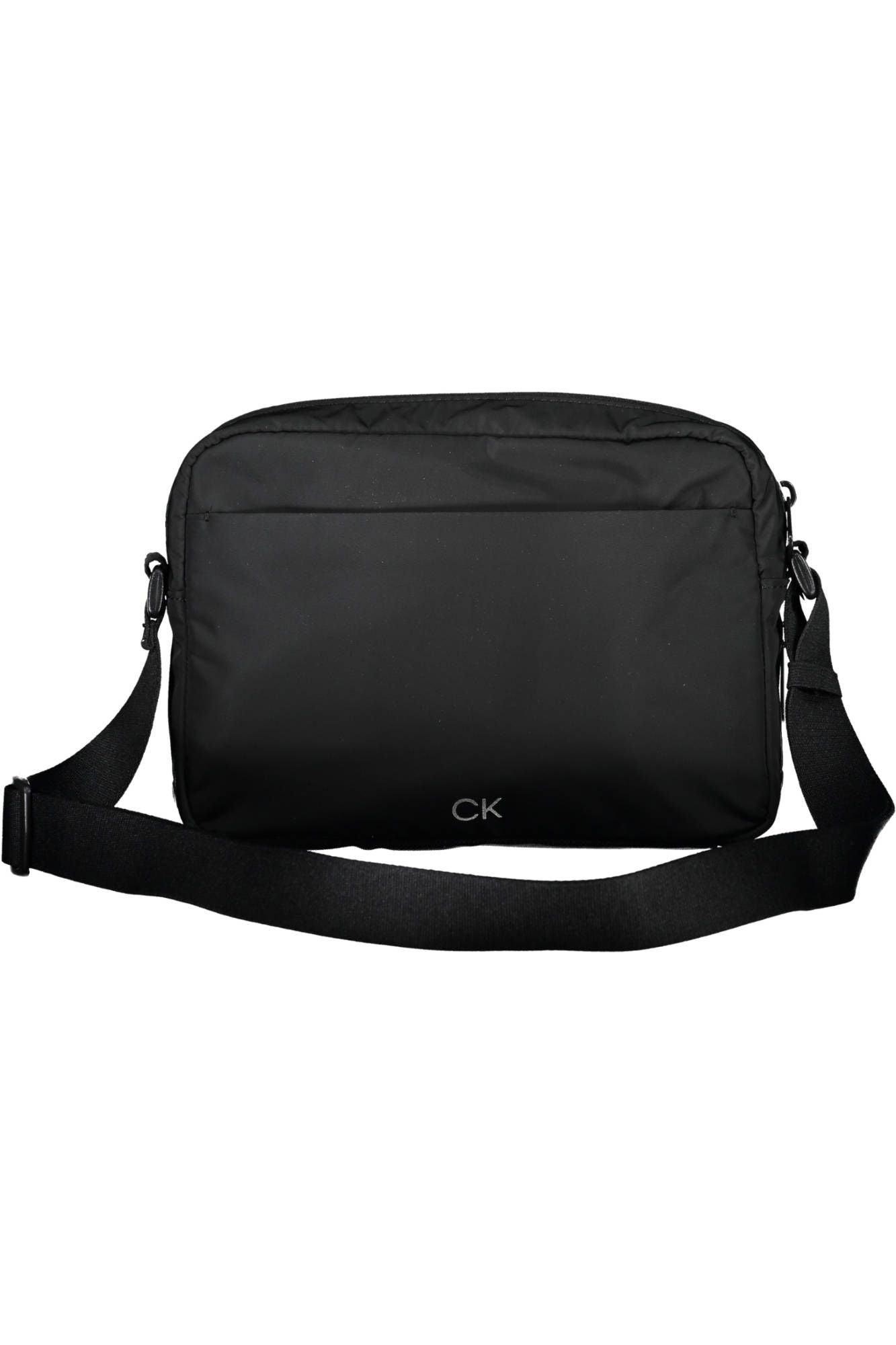 Black Polyester Men Shoulder Bag
