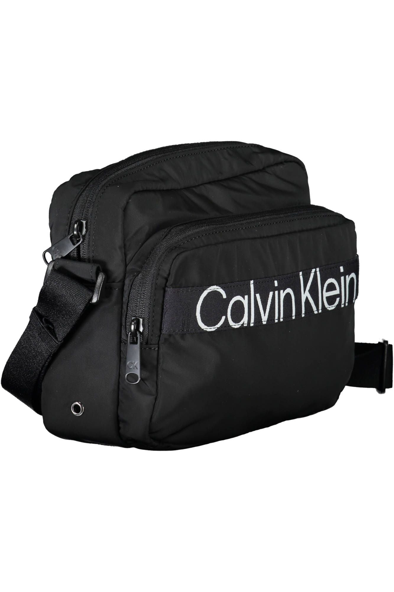 Black Polyester Men Shoulder Bag