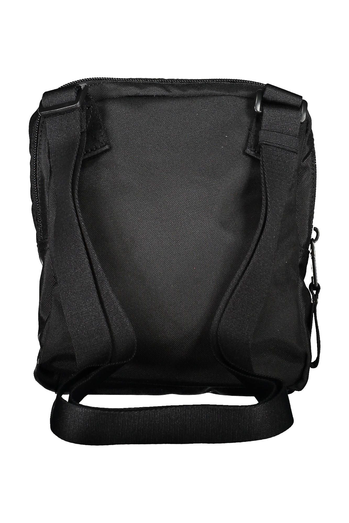 Black Polyester Men Shoulder Bag
