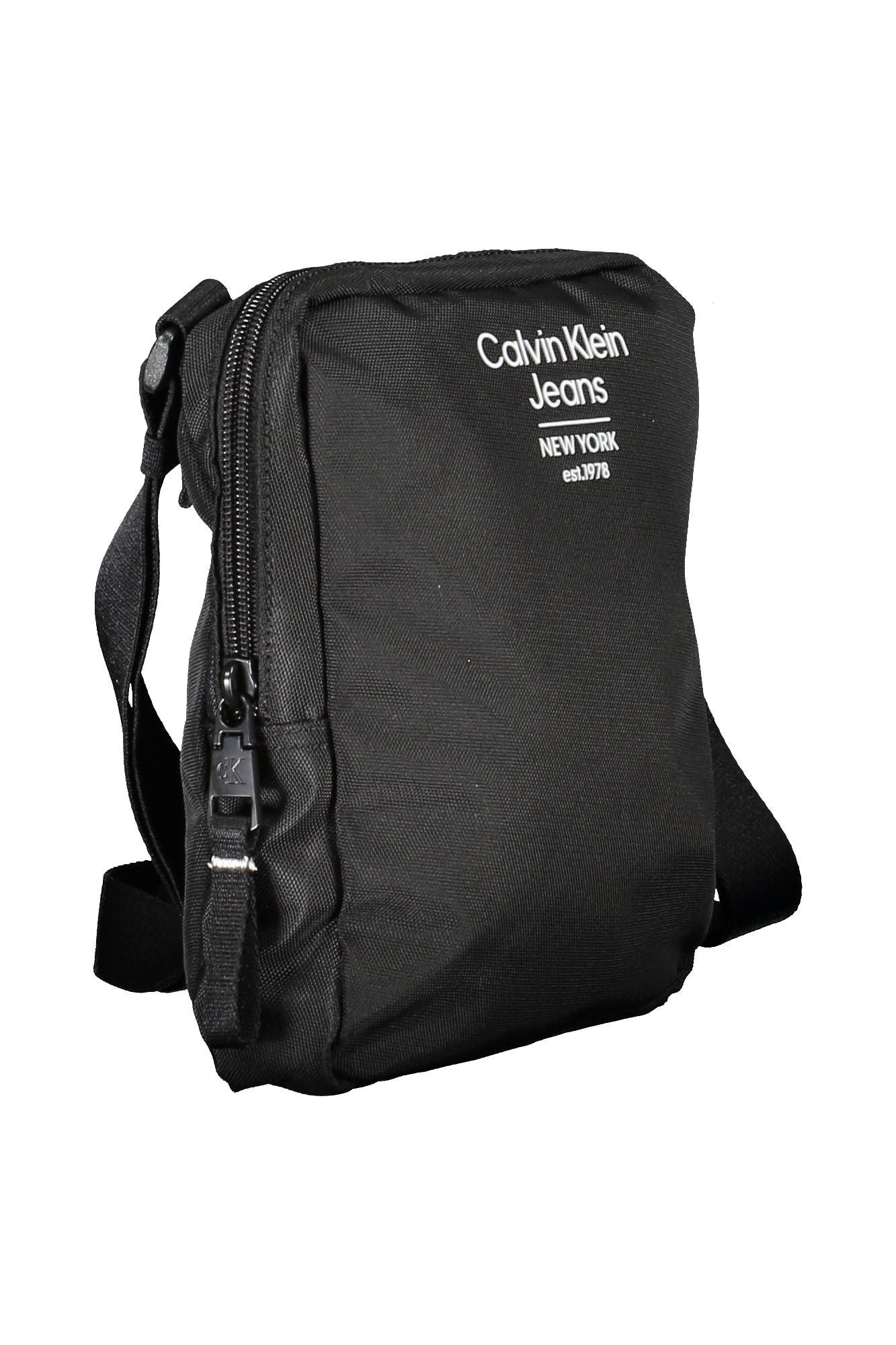 Black Polyester Men Shoulder Bag