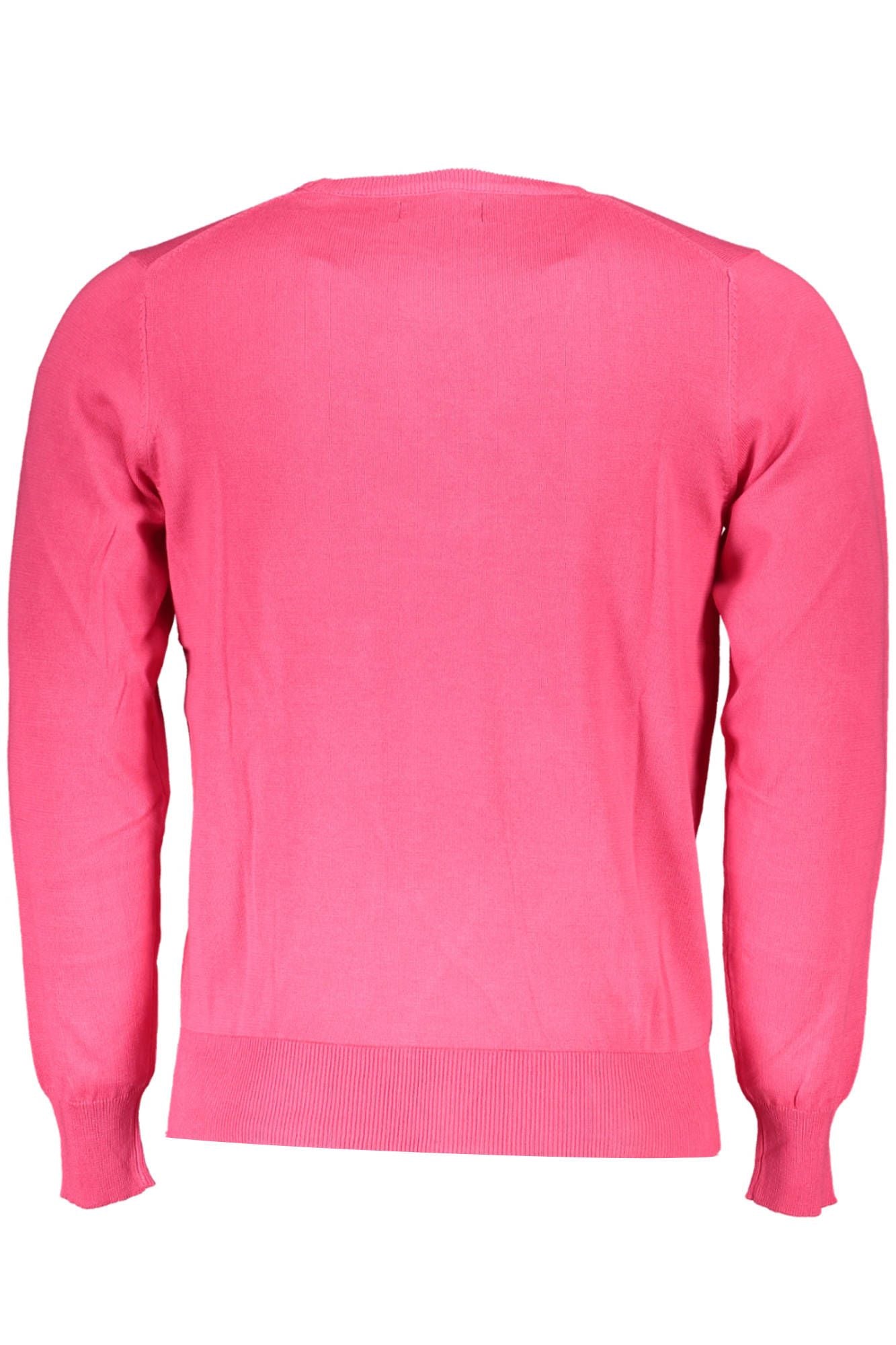 Pink Cotton Men Sweater
