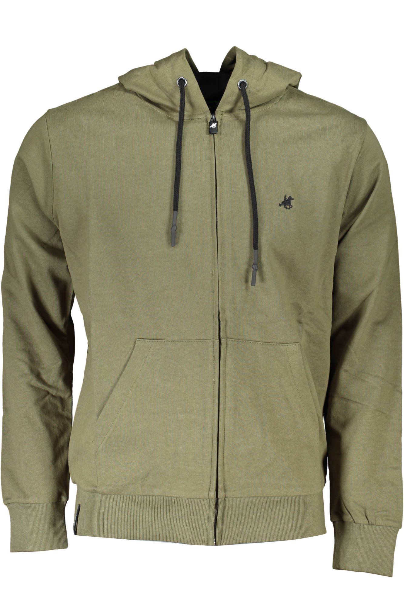 Green Cotton Men Sweater