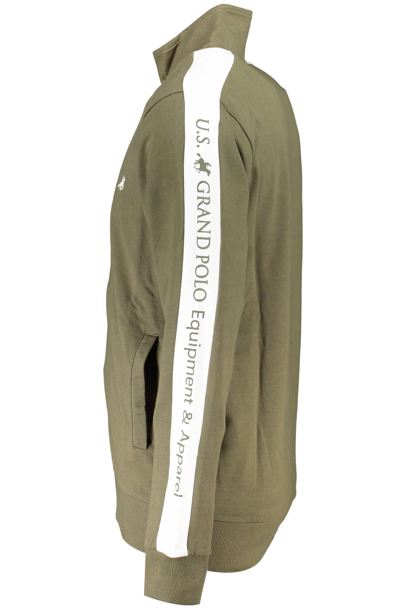 Green Cotton Men Sweater