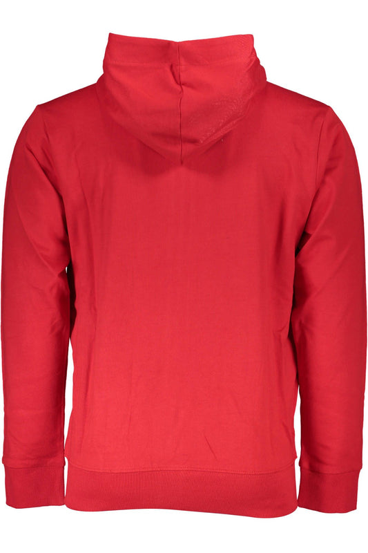Red Cotton Men Sweater