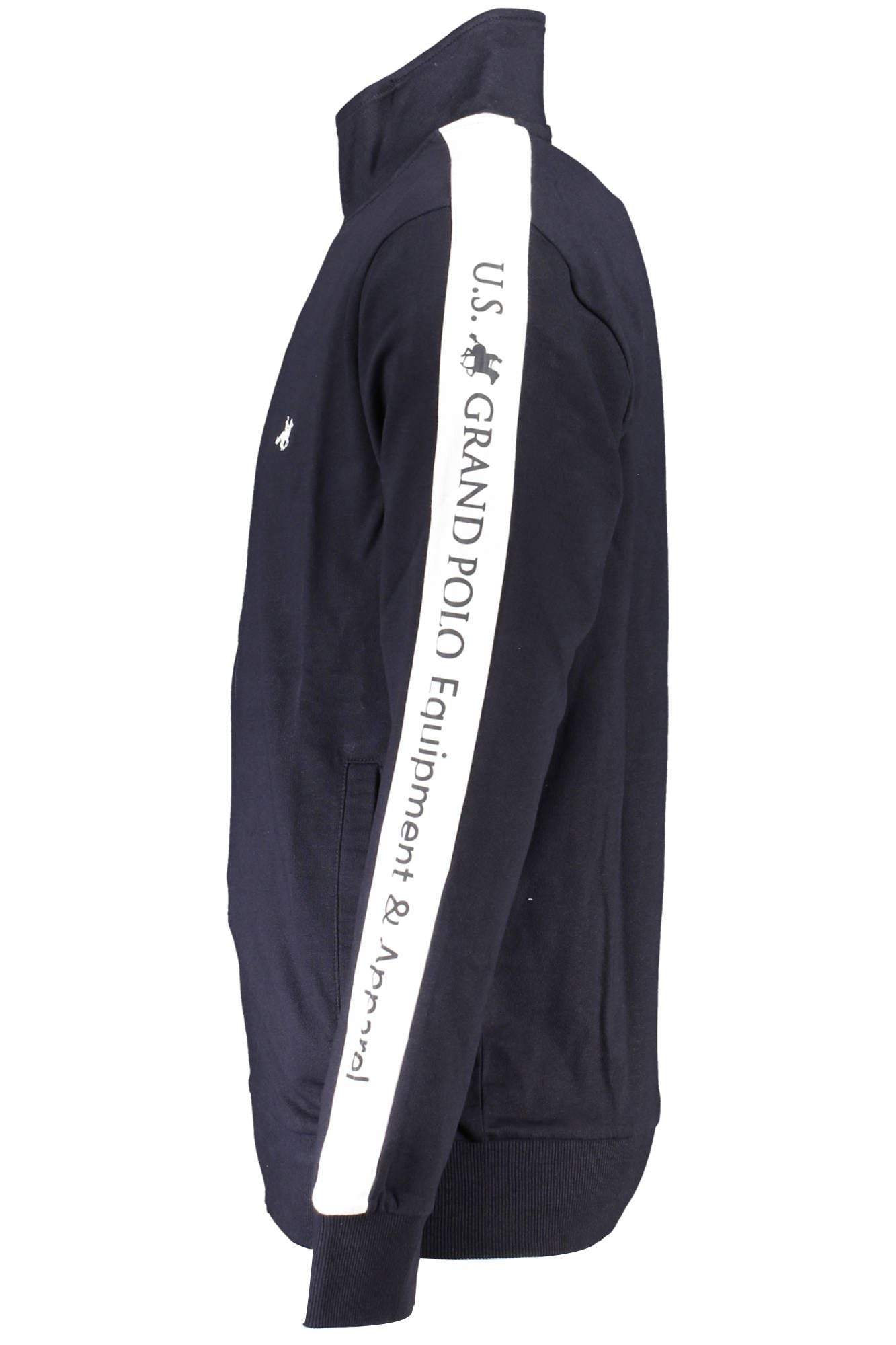 Blue Cotton Men Sweater